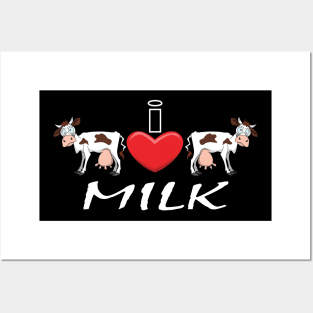 I Heart Milk Posters and Art